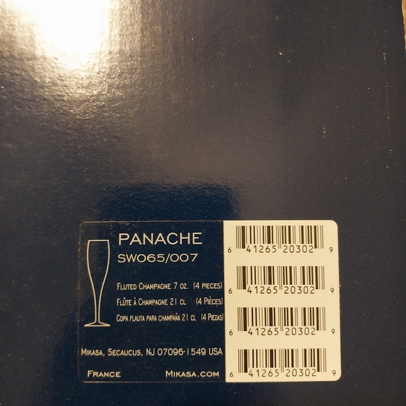 Mikasa Crystal Champagne Flutes Set Of 4 - Picture 5 of 5